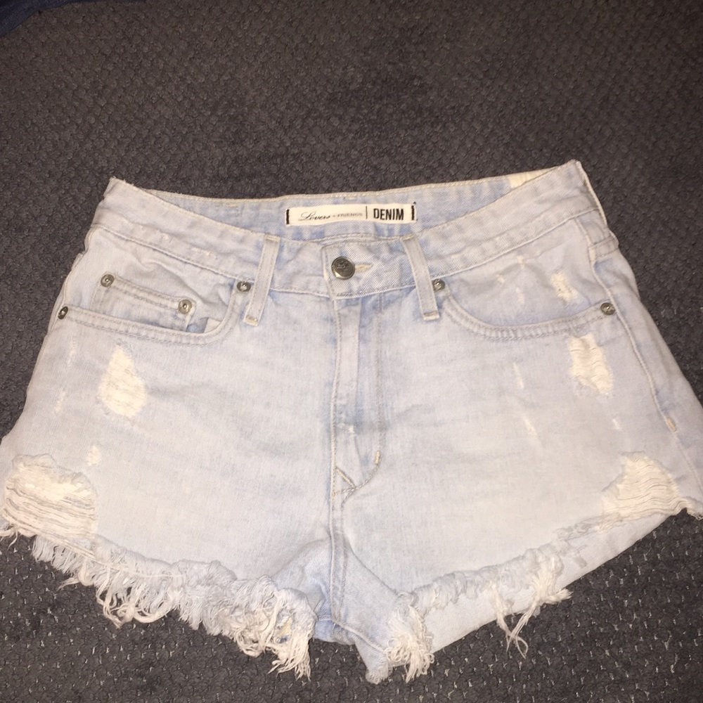Lovers + FRIENDS jean shorts